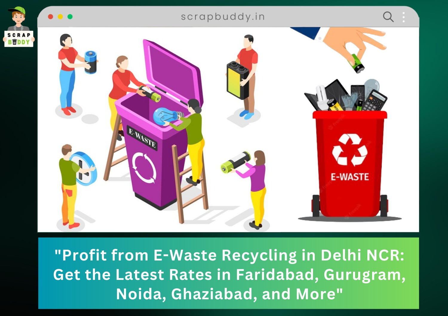 Profit from E-Waste Recycling in Delhi NCR: Get the Latest Rates in Faridabad, Gurugram, Noida, Ghaziabad, and More